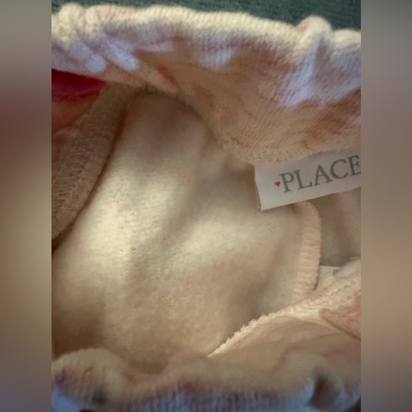 NWT - The Children’s Place girls fleece jogger pants / color pink / size 5/6 - Picture 4 of 4